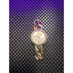 Michael Kors Ladies Catelyn Watch MK4634 - Rose Gold/Silver - with gemstones